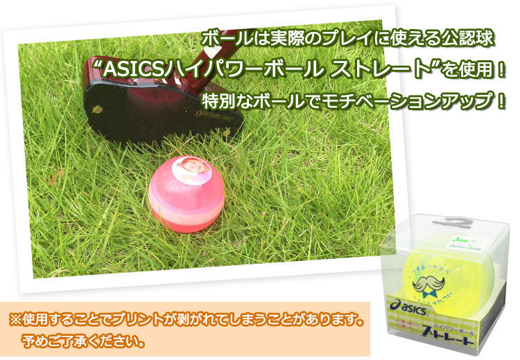 名入れ グラウンド ゴルフボール カラー台座付き 名入れ イラストまたは写真入り ギフト プレゼント ホールインワン 記念品 ゴルフコンペ 景品 父の日 敬老の日 退職祝 誕生日 還暦祝 包装込み ゴルフ ボール 名 入れ